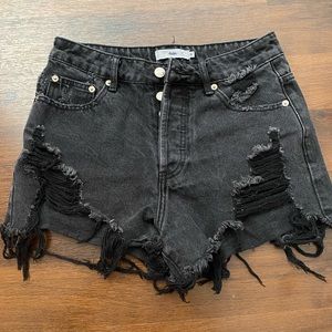 Black adika shorts size medium